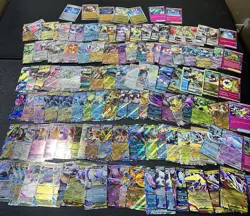 100+ Rare Pokemon Card Lot EX VMAX VSTAR Full Art Holo Japanese & English Mix - Image 1