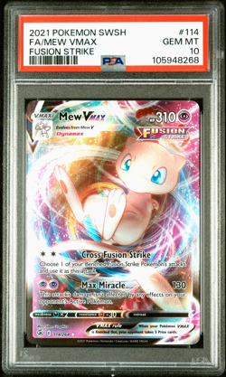 ??Pokemon- Mew VMAX - 114/264 - Full Art - Ultra Rare - Fusion Strike - PSA 10?? - Image 1