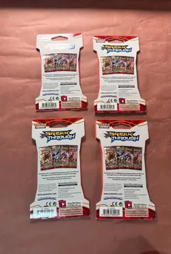 Pokemon TCG XY Breakpoint Sleeved Booster Pack Set 4 Sealed Packs NEW US SELLER - Image 2