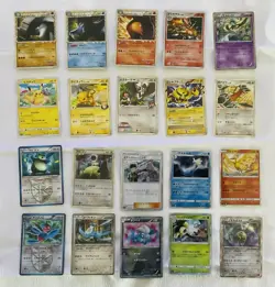 Pokemon TCG Japanese Lot of 20, (Pikachu, Raichu, etc) USED - Image 1