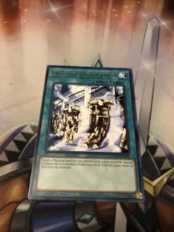 YuGiOh Machine Duplication - MAGO-EN140 - Rare - 1st Edition Near Mint - Image 1