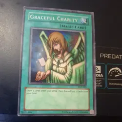 Graceful Charity SDP-040 Unlimited Edition Super Rare Yu-Gi-Oh MP - Image 1