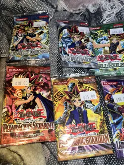6 Different Original Yu-Gi-Oh Sealed Booster Packs - Image 1