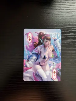 Goddess Story Waifu Card - ACG Poker 2 - King of Diamonds - Overwatch D.Va - Image 1
