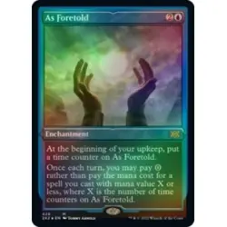 AS FORETOLD (FOIL-ETCHED) Double Masters 2022 Magic MTG MINT CARD - Image 1