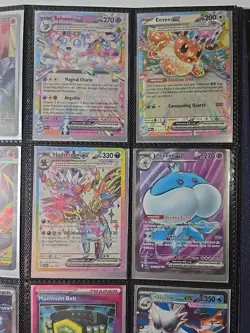 Pokemon Cards Lot In Lorcana Stitch Binder (Ex,blister Striped Holos,pokeballs) - Image 5