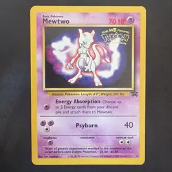Pokemon TCG Mewtwo #3 WotC Promo Card Vintage 1999 - Image 1