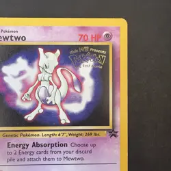 Pokemon TCG Mewtwo #3 WotC Promo Card Vintage 1999 - Image 3