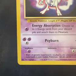 Pokemon TCG Mewtwo #3 WotC Promo Card Vintage 1999 - Image 5