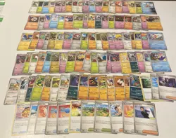 Pokemon Cards Lot. 100+ Card Lot! Lot #142 . Bulk Lot. Starts At A Low Price! - Image 1