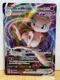 Pokemon Chilling Reign Mew Vmax Foil Card Rare 1114/264 - Image 1