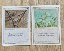 MTG - (x6) Ward Cards, Revised. 2 for blue & 1 for each other color. - Image 3