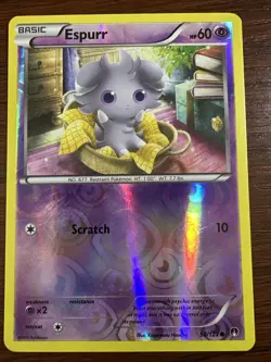 Espurr Common Reverse Holo Card 58/122 XY Breakpoint Pokemon TCG - Image 1