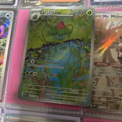 Pokemon TCG Ivysaur Full Art Holo Card 167/165 Scarlet & Violet 151 Series - Image 1
