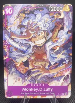 ONE PIECE CARD GAME MONKEY D. LUFFY GEAR 5 ENGLISH LIMITED PROMO CARD NEAR MINT - Image 1