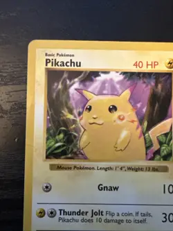 Pikachu 58/102 - Shadowless Red Cheeks - Base Set Pokemon Card - Vintage 1999 - Image 2