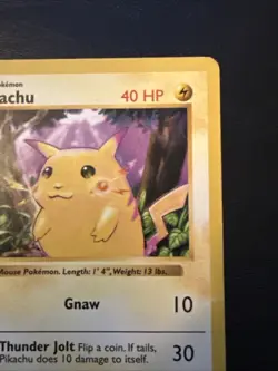 Pikachu 58/102 - Shadowless Red Cheeks - Base Set Pokemon Card - Vintage 1999 - Image 3