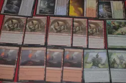 MTG 16x non basic lands mixed sets goblin smuggler red playsets magic cards LP - Image 1