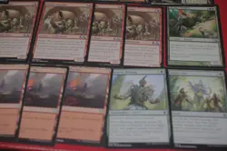 MTG 16x non basic lands mixed sets goblin smuggler red playsets magic cards LP - Image 2