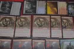 MTG 16x non basic lands mixed sets goblin smuggler red playsets magic cards LP - Image 4