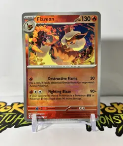 Pokemon Card Flareon PokeBall Holo 013/131 Prismatic Evolutions Near Mint - Image 1