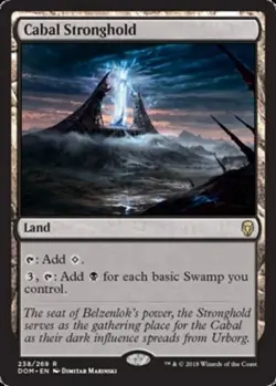 1x Cabal Stronghold, Dominaria, NM, MTG- Magic the Gathering, Regular - Image 1