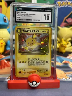 Dark Raichu Pokemon (2000) Japanese Crossing The Ruins Holo CGC GEM MINT 10 - Image 1