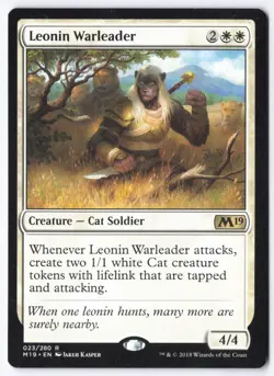 Leonin Warleader R Core Set 2019 23 NM - Image 1