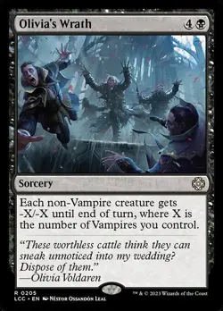 Olivia's Wrath Commander: The Lost Caverns of Ixalan NM MTG Non-Foil - Image 1