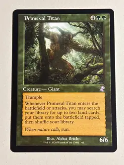 Primeval Titan - Retro Frame - Time Spiral: Remastered- MTG LP - Image 1