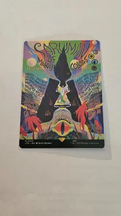 Saruman of Many Colors 🔥 Borderless Poster NonFOIL 🔥 MTG NM Showcase LOTR 0743 - Image 1