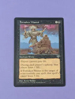 MTG Magic The Gathering: Mirage- Forsaken Wastes- Rare- Near Mint - Image 1