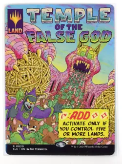 SLC Temple of the False God #20 Borderless Encyclopedia Countdown Secret Lair - Image 1