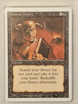 MTG Demomic Tutor Revised Mint PSA 10 - Image 4