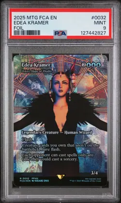 2025 MTG FINAL FANTASY: THROUGH THE AGES FOIL #0032 EDEA KRAMER PSA 9 - Image 1