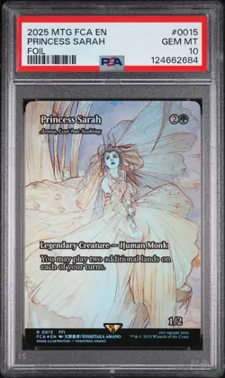2025 MTG FINAL FANTASY: THROUGH THE AGES FOIL #0015 PRINCESS SARAH PSA 10 - Image 1