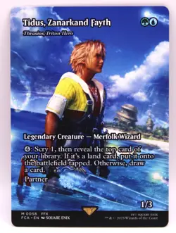 Tidus, Zanarkand Fayth - Thrasios, Triton Hero (Showcase) NM Un-played - Image 1