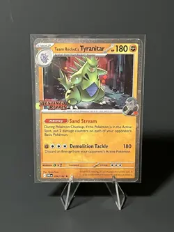 Pokemon TCG - Team Rocket's Tyranitar Stamped Promo 096/182 Destined Rivals NM - Image 1