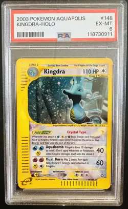 2003 POKEMON AQUAPOLIS #148 KINGDRA-HOLO PSA 6 **NEW CERT - Image 1