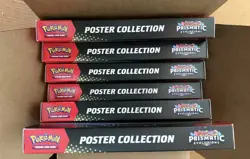 1 x Pokemon Scarlet Violet PRISMATIC EVOLUTIONS POSTER COLLECTION CASE of 6 - Image 1