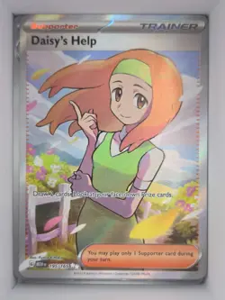 Pokemon TCG Trainer Daisy's Help 195/165 Full Art SV: 151 Near Mint - Image 1