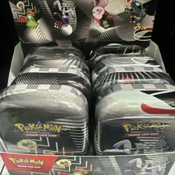 Pokemon TCG Black Bolt White Flare Unova Mini Tin Display Box (8 Tins) - Image 2