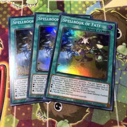 3x Spellbook of Fate 1st Edition Super Rare MAZE-EN059 Yu-Gi-Oh! - Image 1
