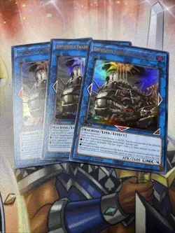 3x Yugioh Amphibious Swarmship Amblowhale RA04-EN077 Ultra Rare 1st Edition NM - Image 1