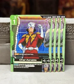 Gundam Card Game Char Aznable ST03-011 Regular Common English Edition - Image 1