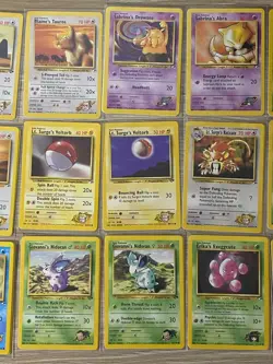 Vintage Pokemon Card Lot Bundle 62 Cards Base Set - Image 4