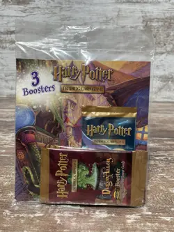 HARRY POTTER Trading Card Game TCG 3 Booster Packs Mutlipack NEW SEALED 2002 - Image 1