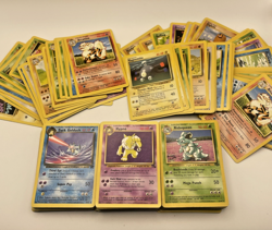 Vintage Pokemon WOTC Card Lot - 30 Non-Holo Base, BS2, Jungle, Fossle, Team Rock - Image 1