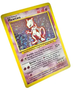 Rare Mewtwo 10/102 - Holo - Played - Collectible Pokemon Card 1999 - Image 3