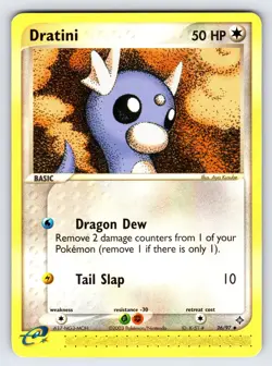Dratini 26/97 2003 EX Dragon Pokemon Card Nintendo e-Series Non Holo Common - Lp - Image 1
